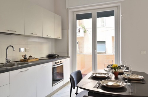 Genoa Apartment | Bright and spacious apartment of approximately 80 square meters, perfect for four people, located on the first floor of a building with an elevator (NOT accessible to disabled guests).The property is located in the Sampierdarena neighborhood, one of the