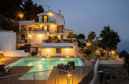 Mondello Villa | Discover Coastal Elegance Sea View Villa with Pvt Pool in Picturesque Mondello