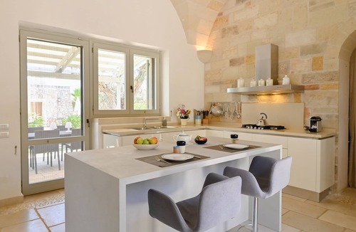 Carpignano Salentino House | Modern Masseria, Heated Pool, Tennis Court, Olive Grove, Puglia. 10 Guests.