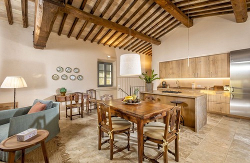 San Giovanni d'Asso Villa | Wonderful private villa with private pool, A/C, WIFI, TV, patio, panoramic view, close to Montalcino
