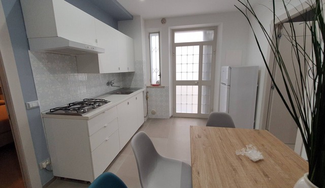Vacation apartment 100 meters from the beach with a garden