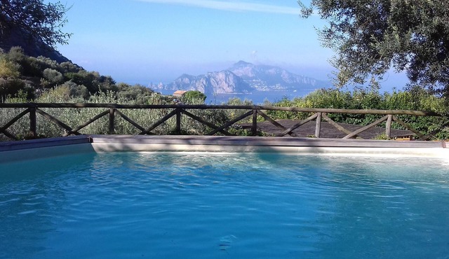 Villa Campanella surrounded by a large garden and an incomparable view of Capri