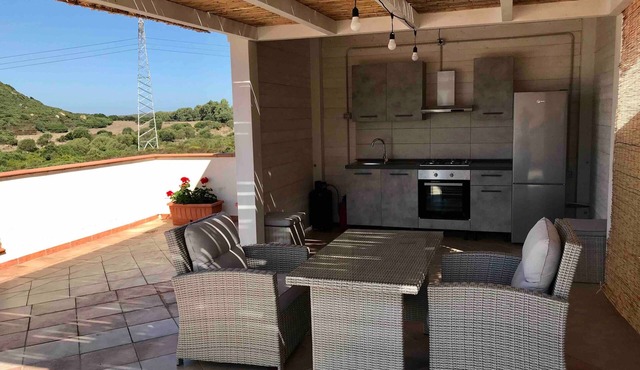 Villa Nuragica – Apartment with Outdoor Kitchen and Terrace with View